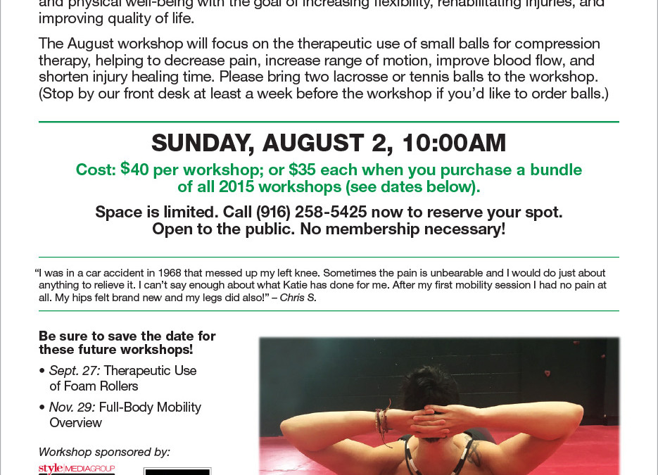 August 2: Mobility Workshop—Compression Therapy using Small Balls