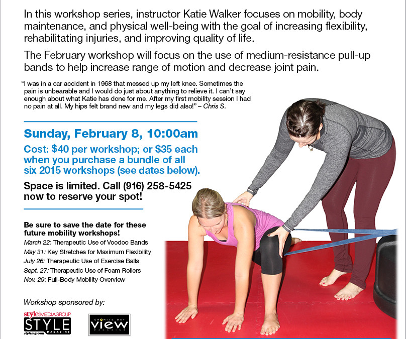 February 8: Mobility Workshop – Increase Range of Motion, Decrease Joint Pain    