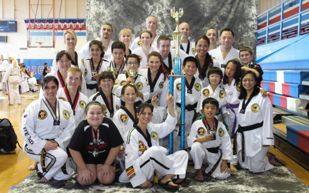 THE STUDIO Team at the UWTA Poomsae and Board Breaking Tournament    