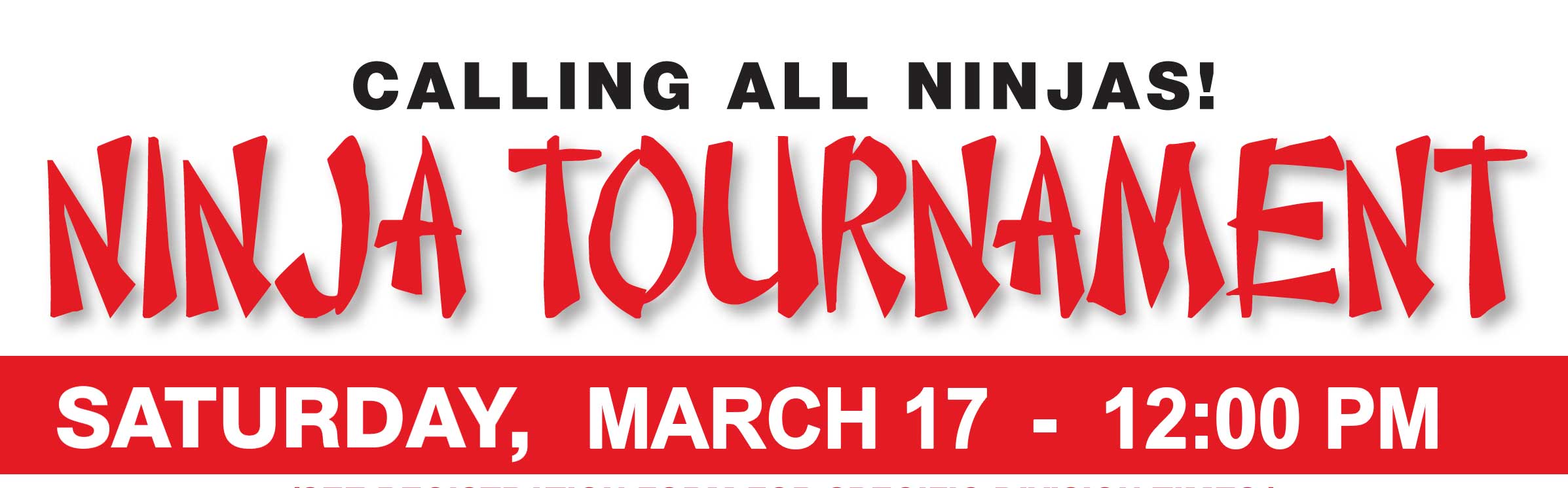 ninja obstacle course tournament
