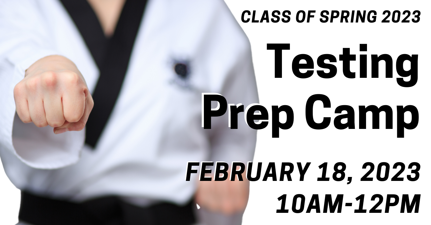 February 18: Testing Prep Bootcamp