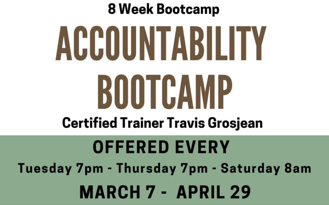 March 7: Accountability Bootcamp