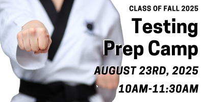 August 23: Testing Prep Camp