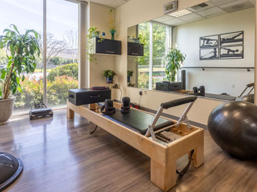 Pilates reformer room at The Studio