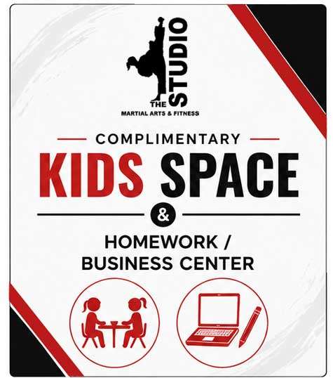 complimentary kids space and homework/business center